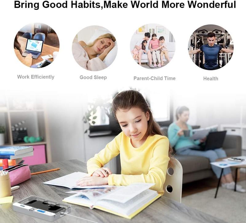 iDiskk Phone Timed Lock Box with Timer for Android/Google, Parental Control & Security for Kids/Students and Adults