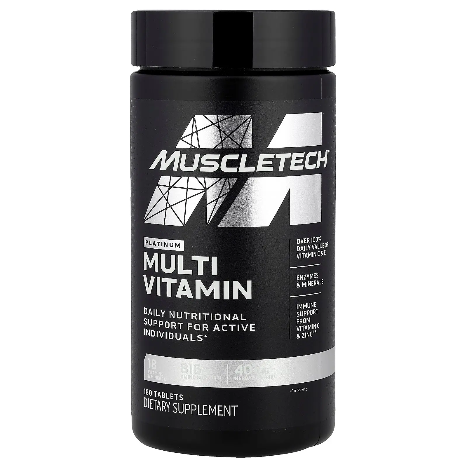 MuscleTech Platinum Multi Vitamin, 180 Tablets MuscleTech Platinum Multi Vitamin, 180 Tablets