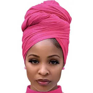 Head Wraps for Black Women Stretch Head Scarf Long African Hair Wraps Turban Headwraps Jersey Headbands