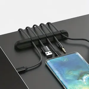 Cable Organizer, No-Drill Wire Fixing Clips, Self-Adhesive Data Line Holder, Network Cord Management, Ideal for Home Office Use