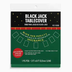 Deluxe Felt Blackjack Table Cover