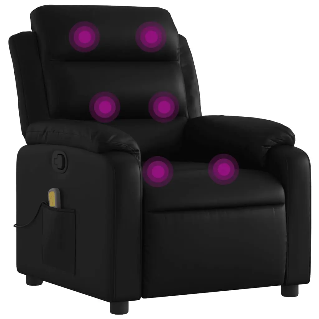 vidaXL Massage Recliner Chair Reclining Armchair for Elderly Faux Leather 3206160