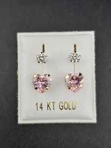 14K Gold Earrings - Hearts
