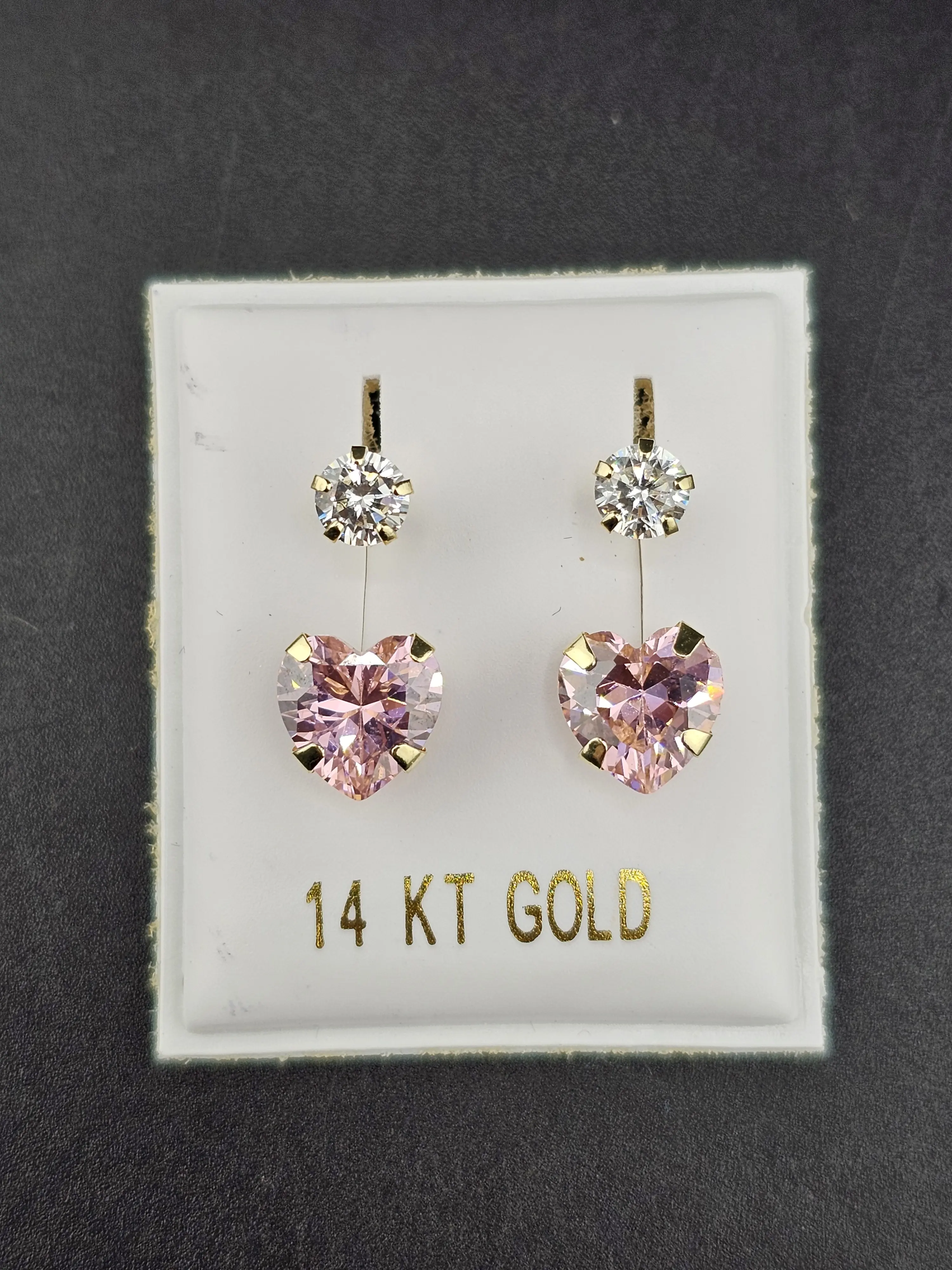 14K Gold Earrings - Hearts