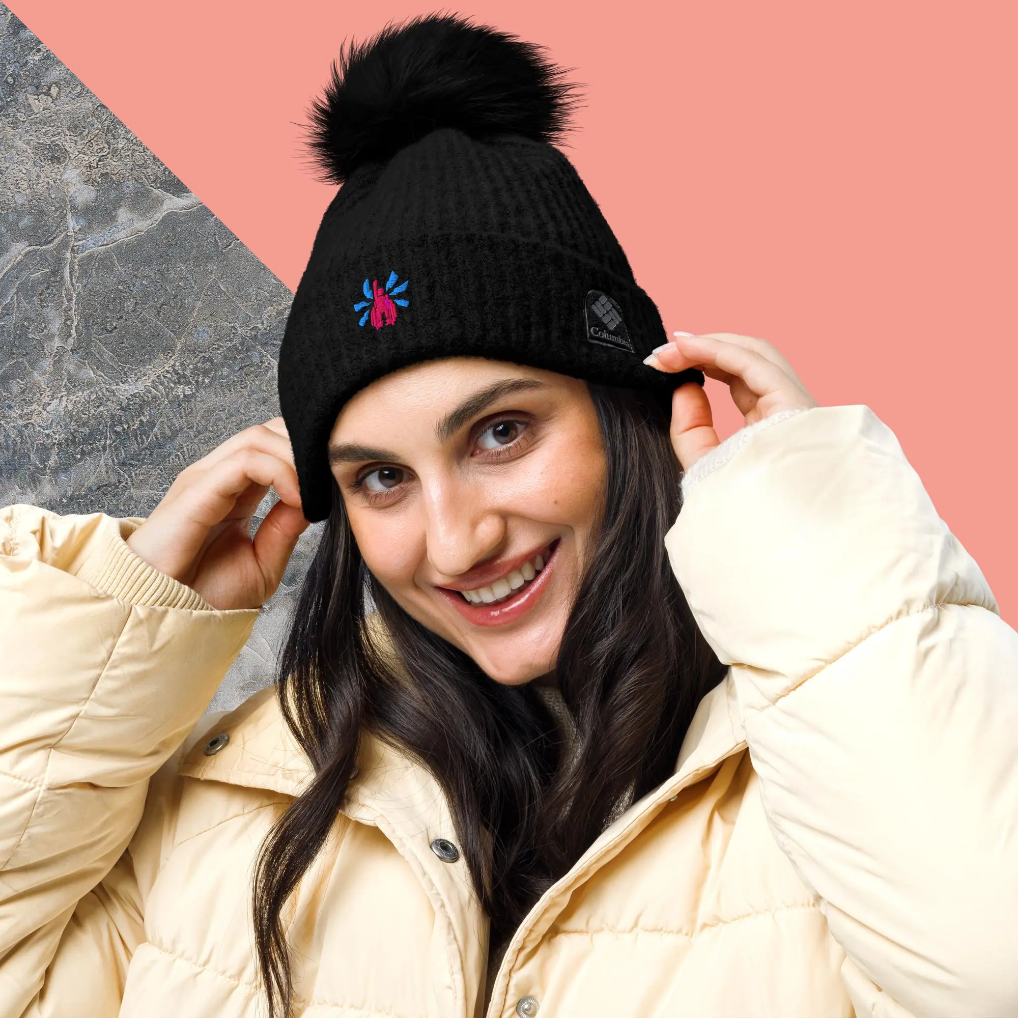 Unstoppable Columbia pom-pom beanie