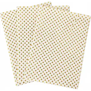 20 Sheets Metallic  Tissue Paper - 20" x 28"  Wrap for  Bags, Graduation, Birthday & Holiday Party Decorations(Golden)