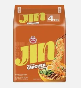 [4 Packs] Ottogi Jin Ramen CHICKEN Korean Instant Noodle Variety Pack