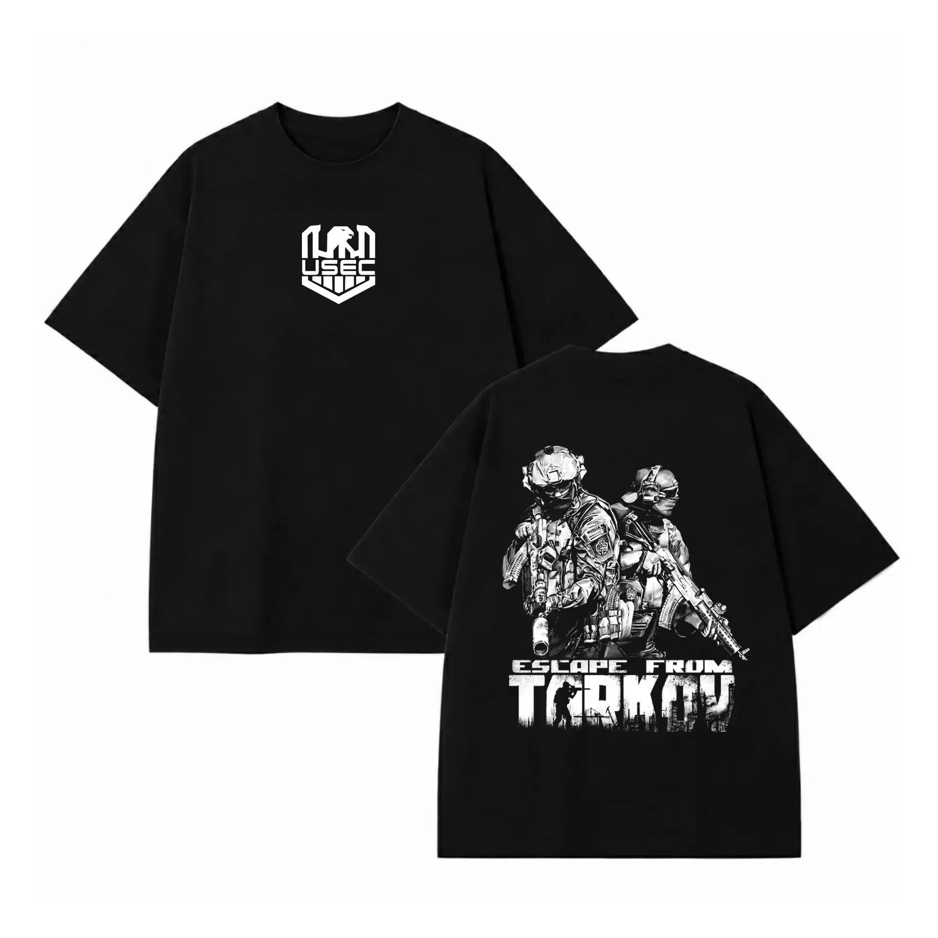 Escape From Tarkov USEC PMC Tactical Graphic Tee | FPS Gaming T-Shirt