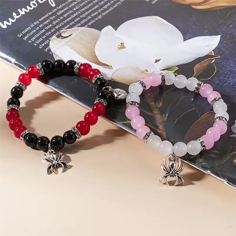 2026 New Arrival: Spider Couple's Matching Ring Bracelet | Magnetic Spider Couple's Ring Bracelet | Valentine's Day Bracelet | The Perfect Jewelry Gift for Best Friends, Close Friends, or Anyone—Young or Old