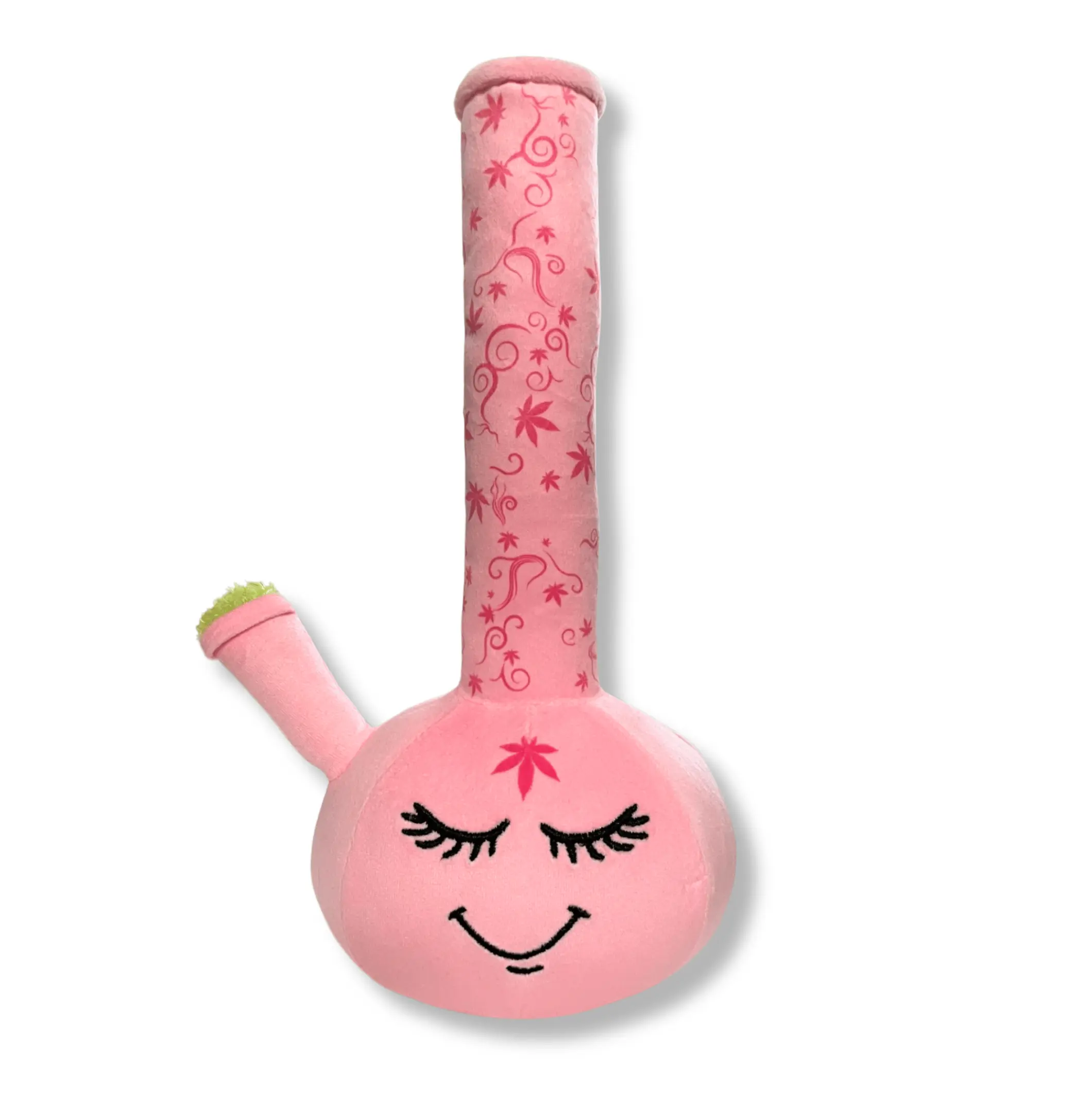 Funny Squeaky Weed Dog Toy - Bong Shape Plush with Built-in Squeak - 420 Gift for Dogs - Parody Look with Humor Value - Fetch Toy for Puppies & All Sizes All Breeds