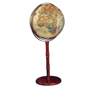Replogle Commander Floor Standing World Globe Easily Converts to Desktop Globe