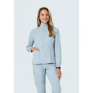 Women's Modern Scrub Jacket Powder Blue