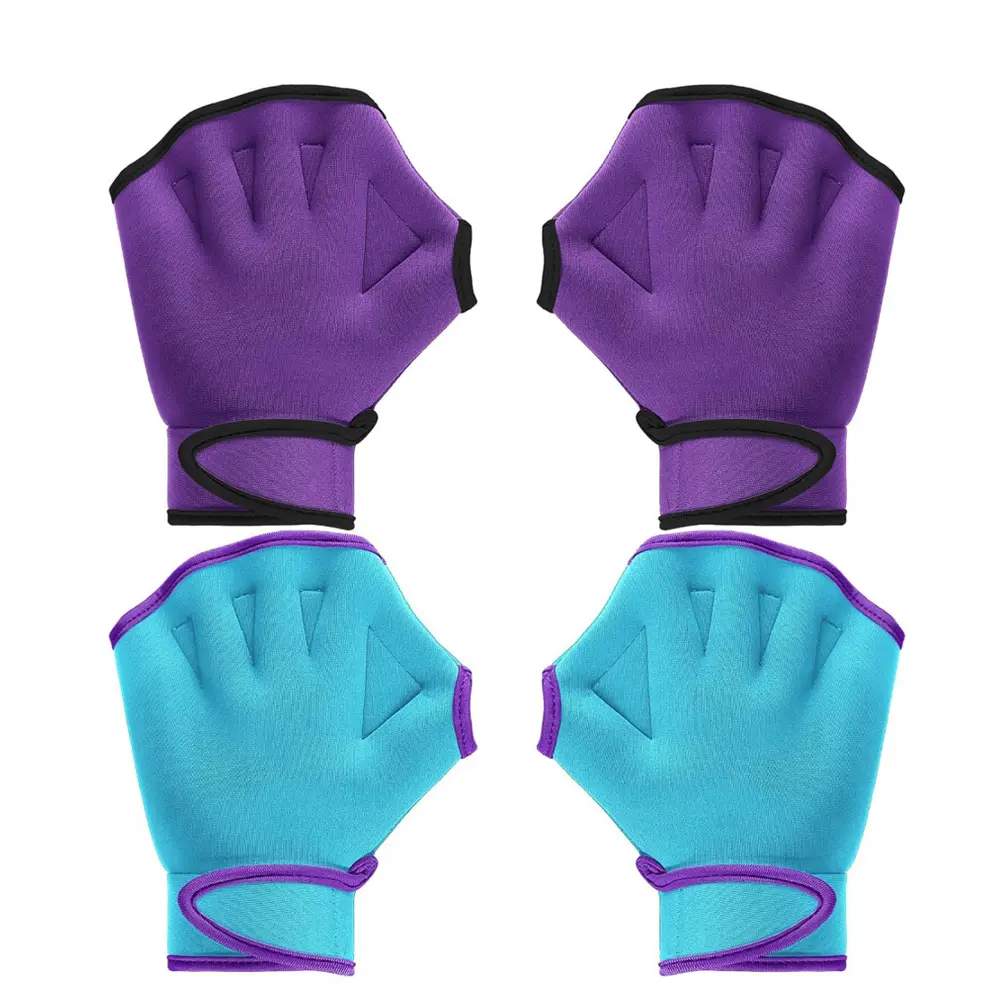 Swimming Gloves Aquatic Training Gloves Neoprene Mittens Webbed Fitness Water Aerobics Resistance Training for Women Men Swimming Diving