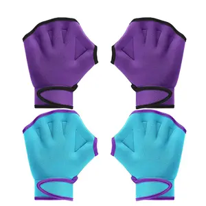 Swimming Gloves Aquatic Training Gloves Neoprene Mittens Webbed Fitness Water Aerobics Resistance Training for Women Men Swimming Diving