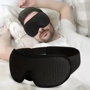 3D Sleeping Mask 100% Blackout Blindfold, Smooth Sleep Eye Mask, Sleeping Aid for Travel, Comfortable, Soft, Lightweight & Effective Eyewear