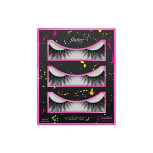 Flutter Lashes Synthetic False Eyelashes - Visionary (3 pairs)