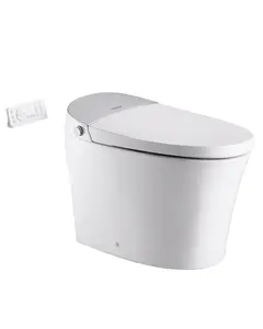 VEVOR Smart Toilet, Air Drying, Elongated Smart Toilet with Heated Seat, Clean Nozzle and Auto Freshening System, Easy Operated Toilet with Remote Control & LED Digital Display, Fits for  Bathrooms