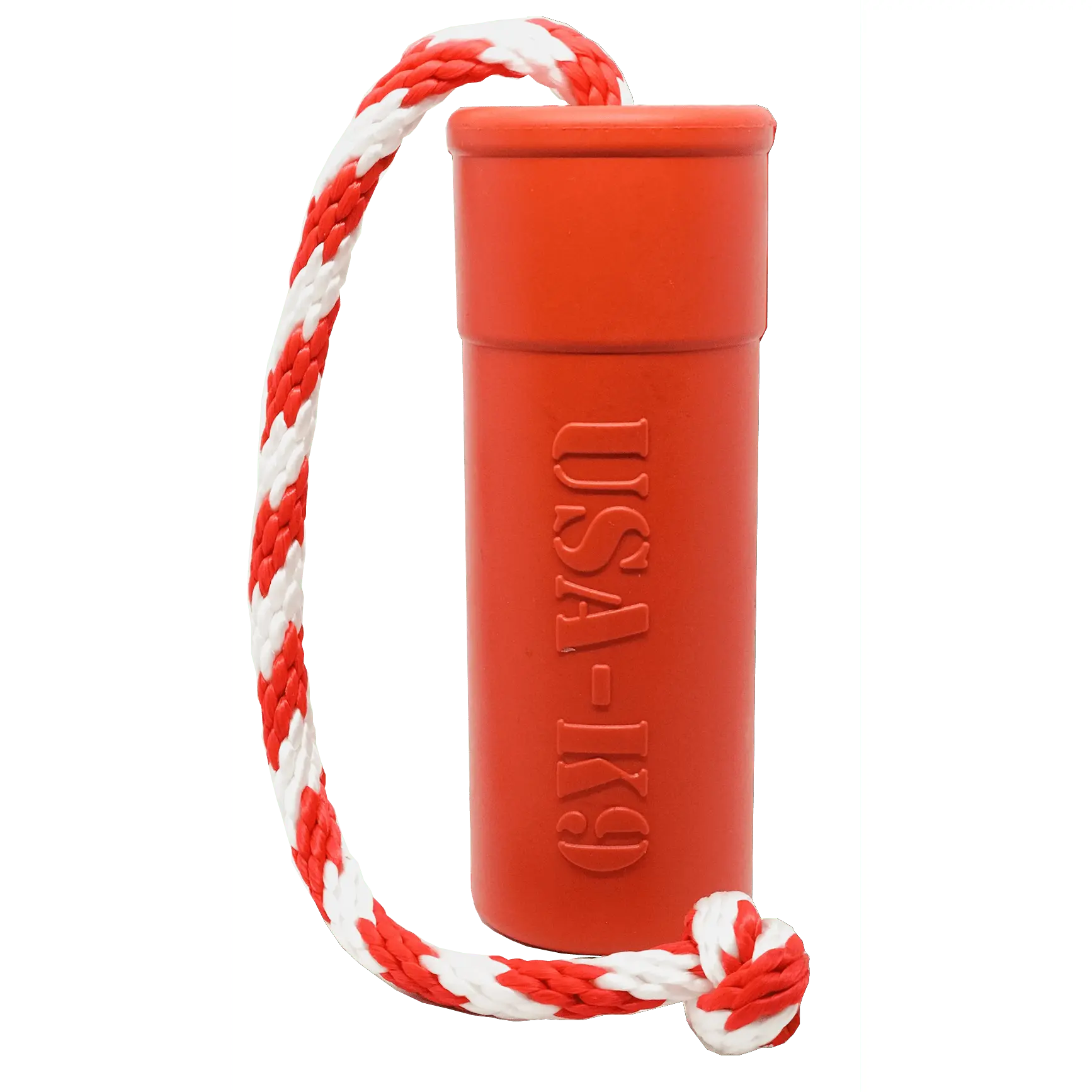 USA-K9 Firecracker Durable Rubber Floating Training Dummy - Large - Red