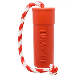 USA-K9 Firecracker Durable Rubber Floating Training Dummy - Large - Red