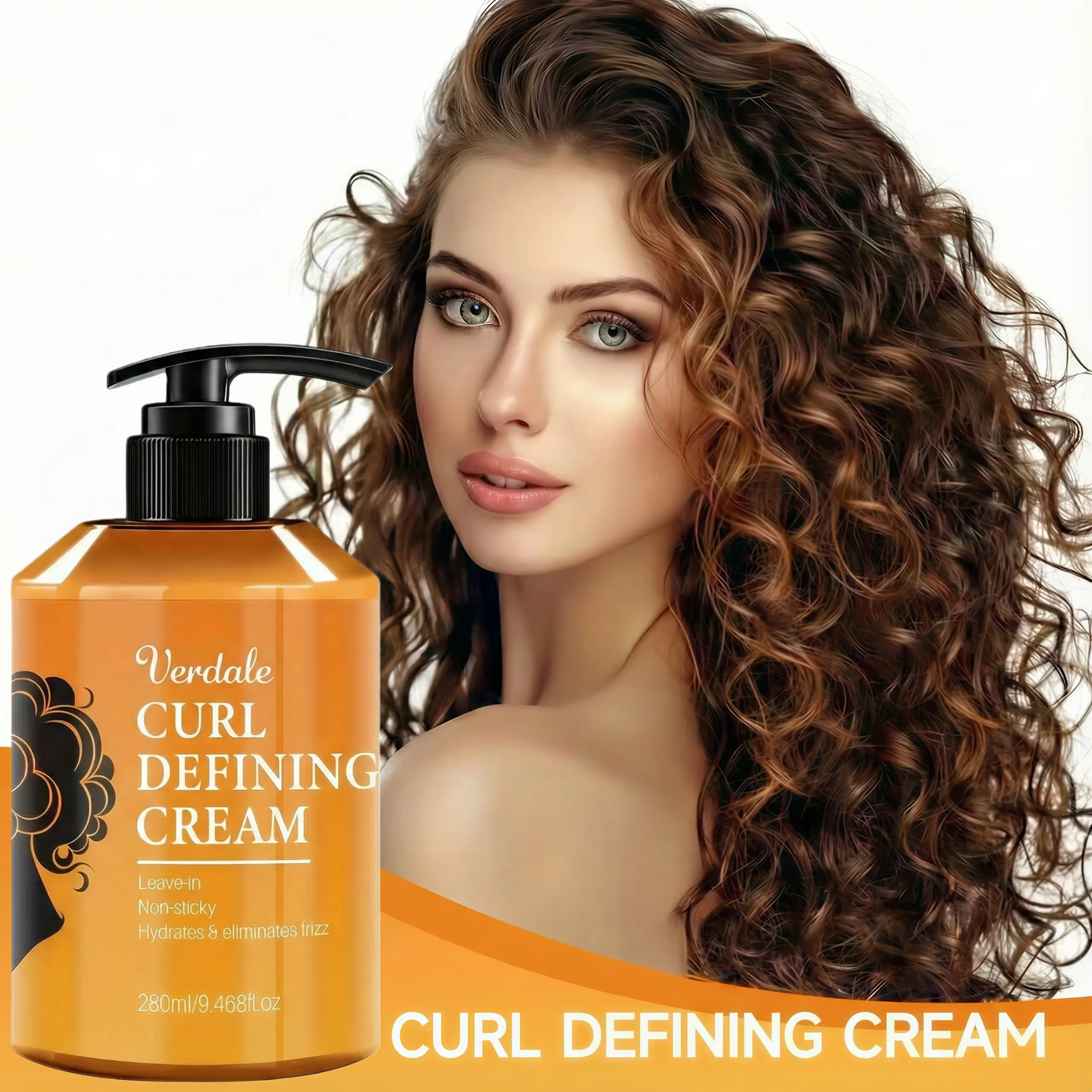 Save 50% Today – Curl Styling Cream | Soft Definition|suitable for wavy and curly hair, helps tame frizz and dullness, moisturizes and hydrates