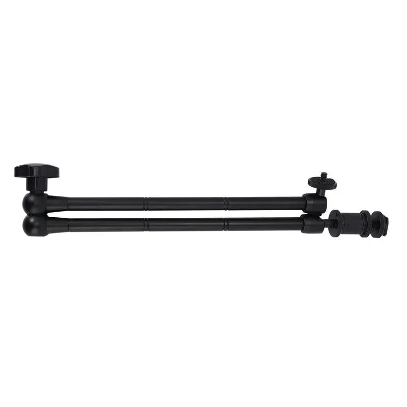 Aluminum Alloy Magic Arm, Adjustable Articulating Friction Mount with 360-Degree Swivel Head and Hot Shoe for DSLR Camera, Monitor Device, Accessories