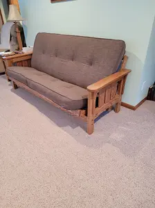 Linen Cocoa Innerspring Futon Mattress Full