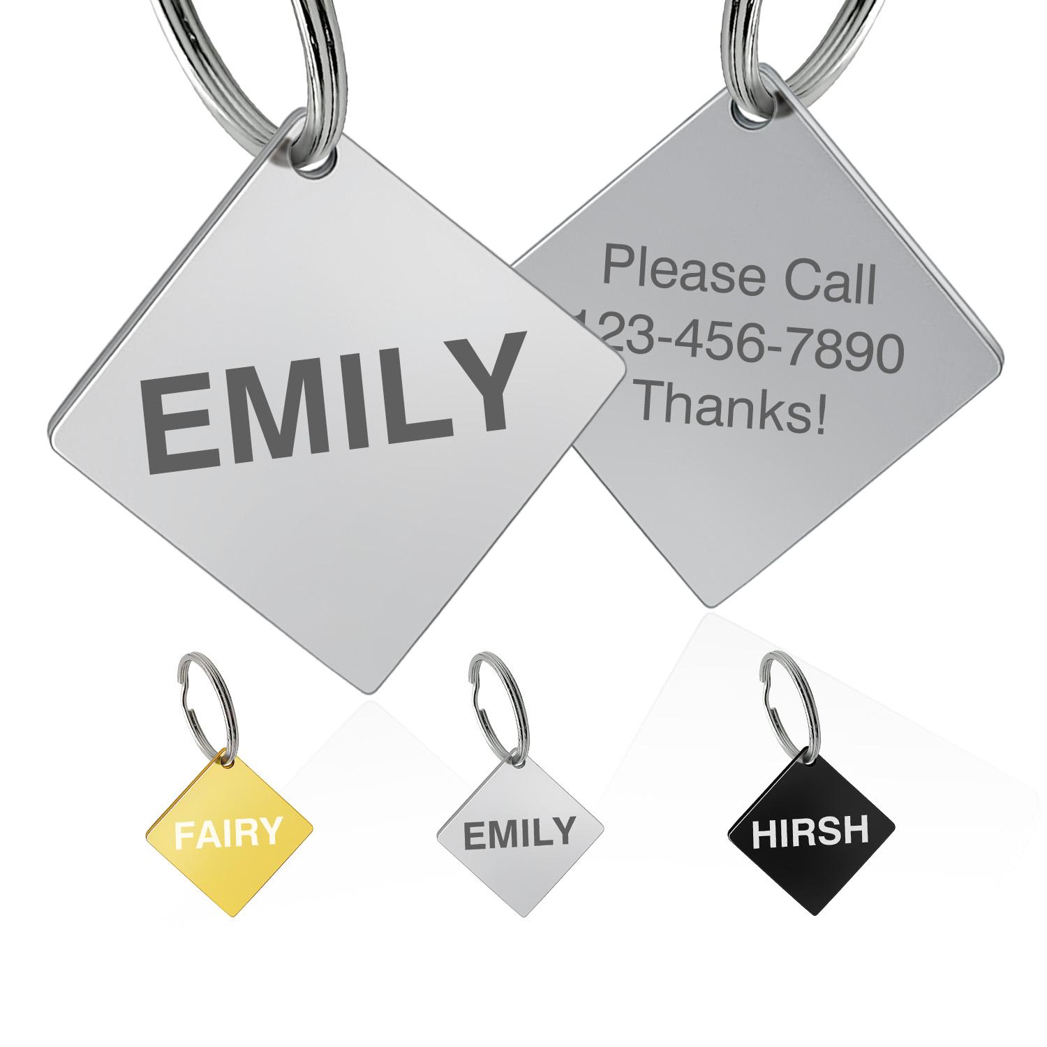 LIVEKEY Personalized Bone-Shaped Two-Paw Single-Sided Dog Tags Engraved Dog Name Tags Cat ID Tags Customizable with Pet Name and Contact Information LIVEKEY Personalized Bone-Shaped Two-Paw Single-Sided Dog Tags Engraved Dog Name Tags Cat ID Tags Customizable with Pet Name and Contact Information