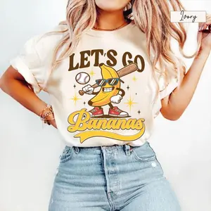 Funny Banana Baseball Shirt, Sports Team Mascot Shirt,Hip Hop Banana Shirt,Funny Baseball Shirt,Baseball Gift