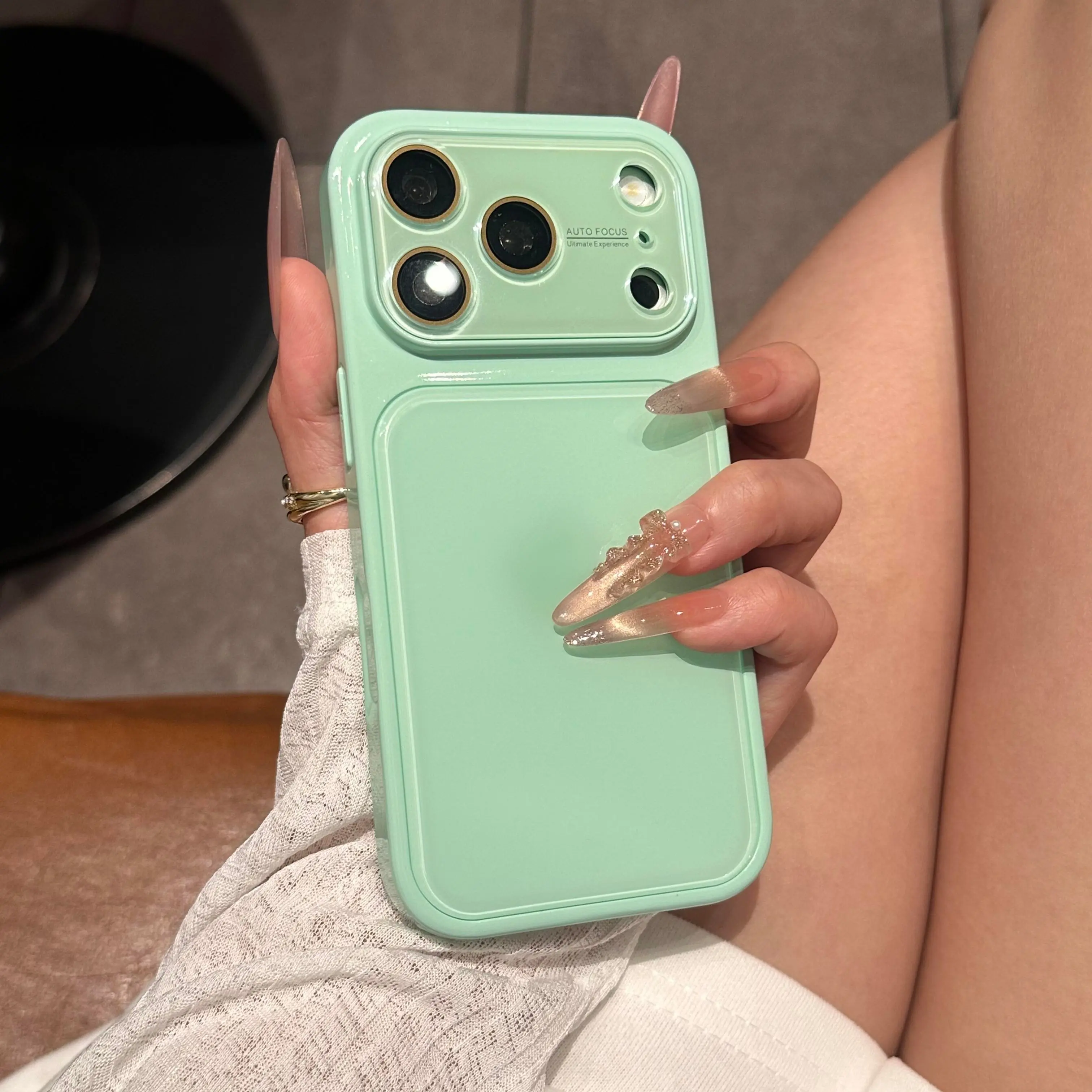 Stylish, Multi-Color 3D Back Panel Phone Case with Large Window-Compatible with iPhone 17 Pro Max, 16, 15, 14, and 13-Full-Coverage Shock-Resistant  Phone17Pro Case
