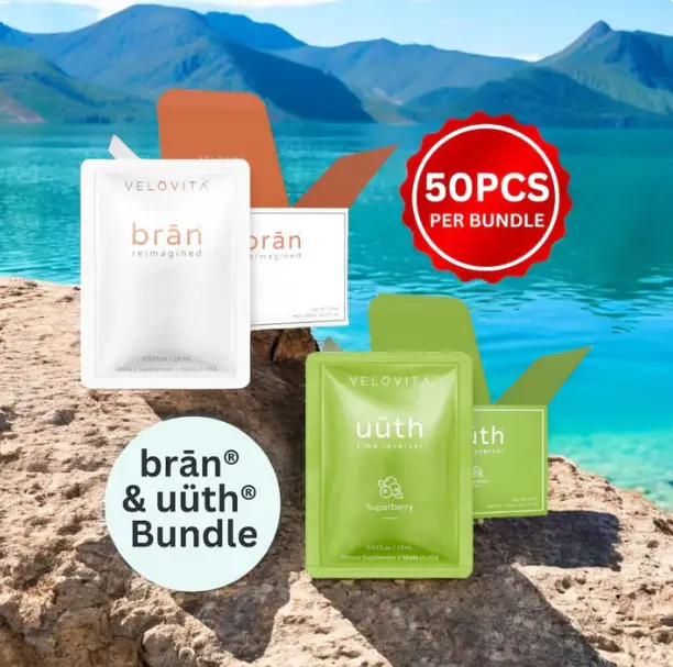 brān & uüth Bundle 25 Snaps Each box (15mL) Wellness Supplements for Energy, Focus, Vitality, Anti-aging, Skin, Hair, Nails Diet Proprietary Blend