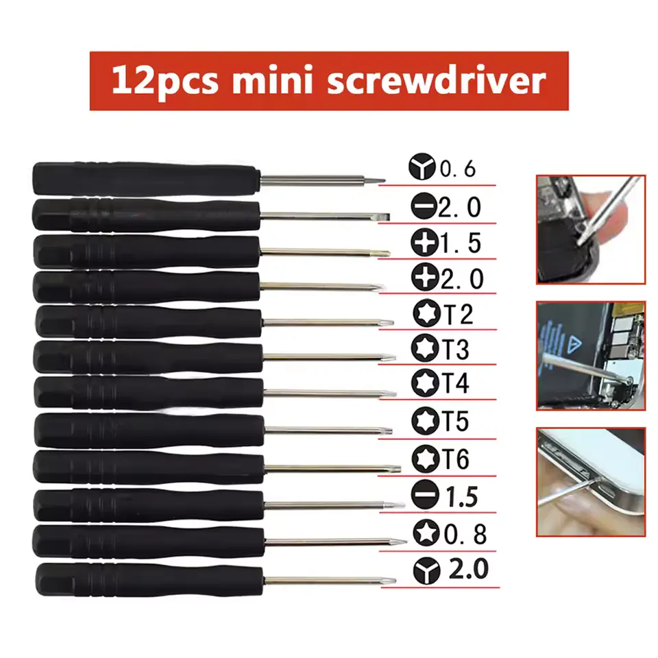 12-Piece Mini Screwdriver Set – Must-Have Repair Tools for Phones, Electronics & Gadgets!