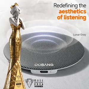 OObang UItra-Thin PillowSpeaker with 3D White Noise,Soft Immersive Sound Field,Air ConductionAudio Design, Pillow Speaker forBedtimeMusic & Audiobooks,  Compatible with Androld & IOS Smartphone Adjustable Cable Clip Customizable AI Christmas Companion tik