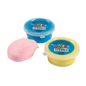 High-Bouncing Pink, Blue & Yellow Sensory Puffy Foam Tubs - 12 Pc.