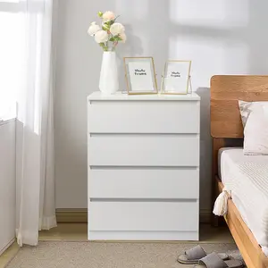 [] Wood Simple 4-Drawer Dresser White