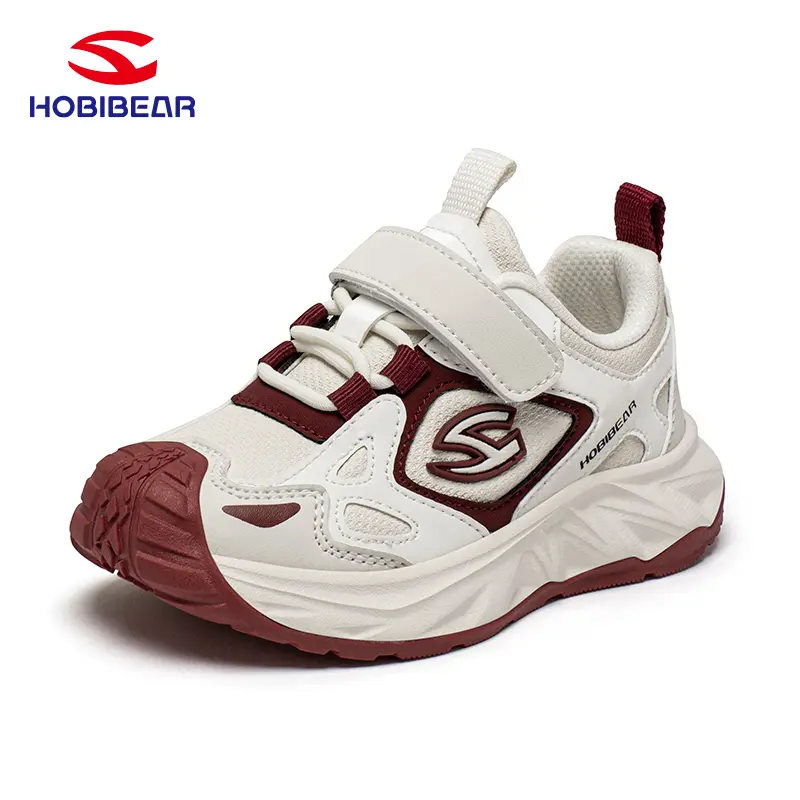 HOBIBEAR 2026 New Collection Kids' Four-Season Shoes: Non-slip sole, Hook and Loop Closure，toe protection, stylish and sporty children's shoes.