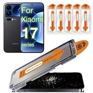 5-Pack Xiaomi Mi 17 Pro Max Screen Protector Film, Ultra-Clear Tempered Glass Guard, Durable Scratch-Resistant Design, Easy Installation