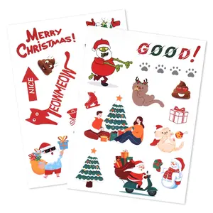 Christmas Sticker Set | Cute Pet Holiday Stickers (2 Sheets)