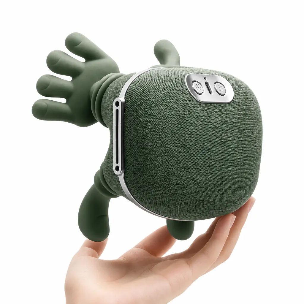Wireless Hand-Shaped Deep Tissue Muscle Massager with Lithium-Ion Battery - Cordless Massage Body Tool for Neck, Waist (Smart Device Wearable Phone Accessory for Muscle Relief)