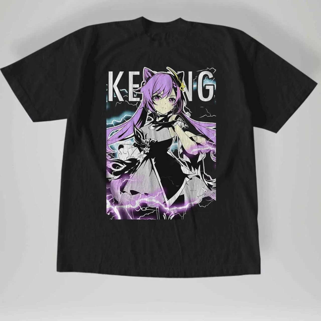 Genshin impact Keqing Art Unisex Ultra Cotton Tee, Game Shirt, Vintage Shirt