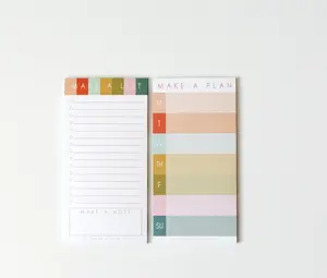 List Maker Bundle Stationery - Make a Plan Notepad & Make a List Notepad for Ultimate Organization