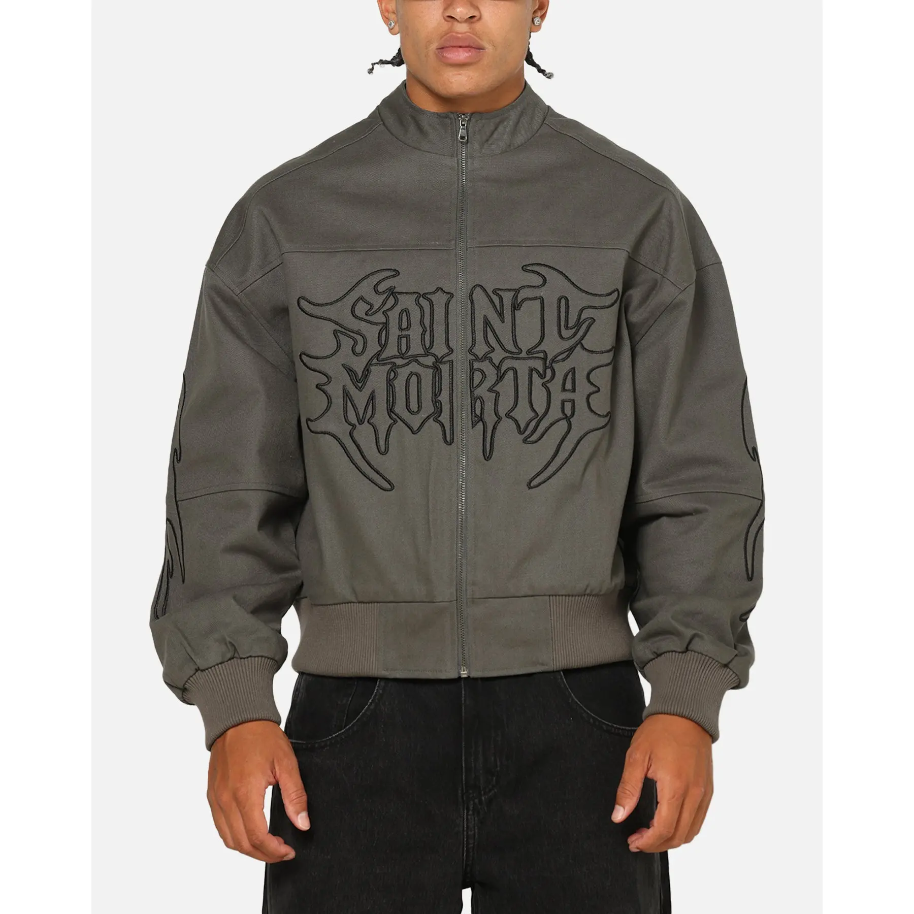 Saint Morta Crested Wing Jacket Aged Grey