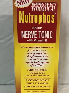 Nutrophos Liquid Nerve Tonic with Vitamin B - 200ml, Alcohol & Sugar Free, Easy to Consume Daily, Essential B Vitamins and Minerals for Health