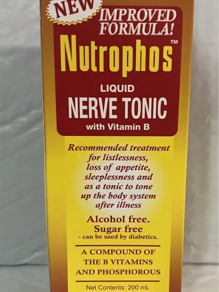 Nutrophos Liquid Nerve Tonic with Vitamin B - 200ml, Alcohol & Sugar Free, Easy to Consume Daily, Essential B Vitamins and Minerals for Health