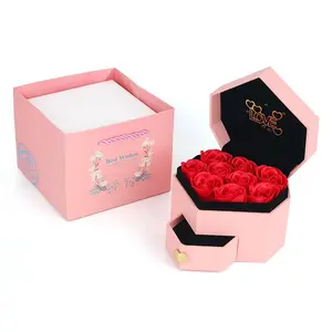 Romantic Proposal Gift, High-Quality Rose Gift Box, Jewelry Storage, Emergency Gift, Mother's Day Present, Elegant Gift Box, Model_xinghao