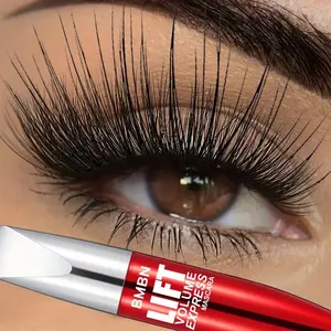 4D mascara, a must-have for internet celebrities, long-lasting and sweat-resistant, suitable for students, creates curled and lengthened lashes, gentle and non-irritating, ideal for all-day use for both everyday and special occasions, suitable for all ski