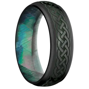 Zirconium + Satin , Satin Finish + Black Mother of Pearl