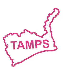 Mexican State Map Outline Tamaulipas Vinyl Decal Sticker UV & Waterproof Bumper Window Laptop Automotive Water Bottle Gift accessories – PINK 6.5"