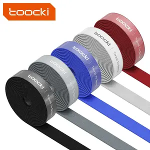 Toocki Velcro Self-Adhesive Cable Organizer, Earphone Wires Management, Cable Winder Tape Protector, Wire Ties, Phone Accessories