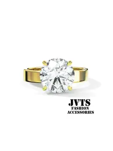 "Circular Cut Artificial Zircon Ring, Extremely Simple yet Luxurious Design, Perfect for Daily Wear, Weddings, Parties, Holidays, Anniversaries, and a Valentine's Day Gift."