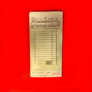 Guest Check Sticker Guest Check Sticker